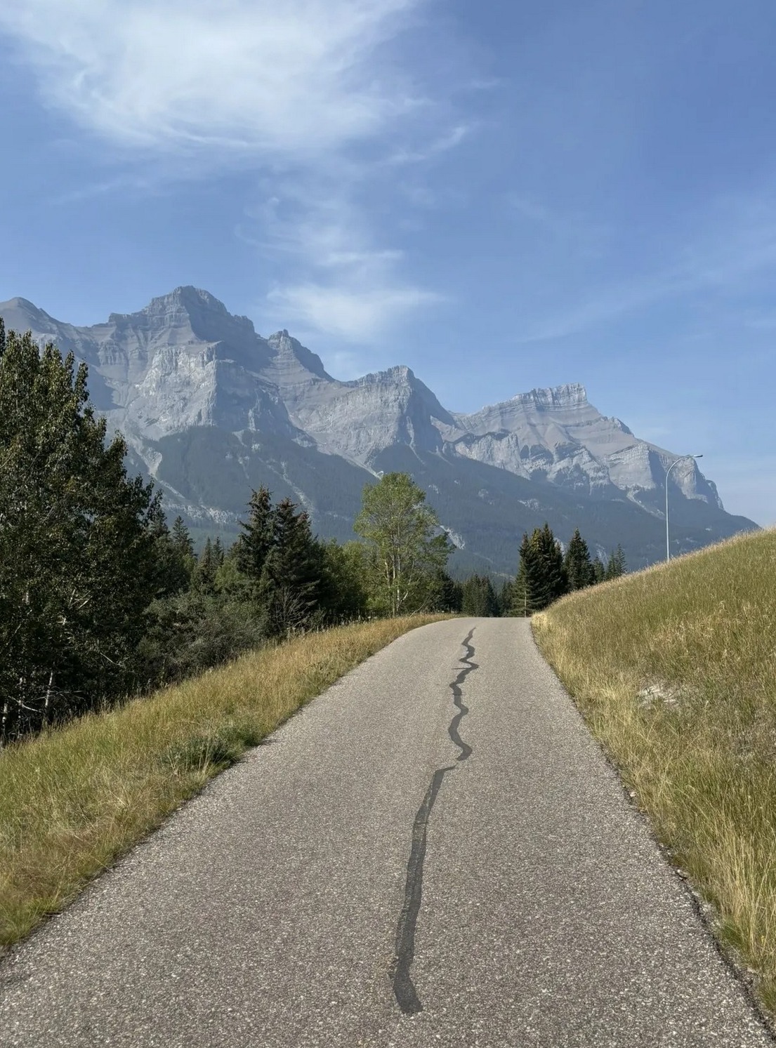 Vue large sur les montagnes de la Bow Valley
